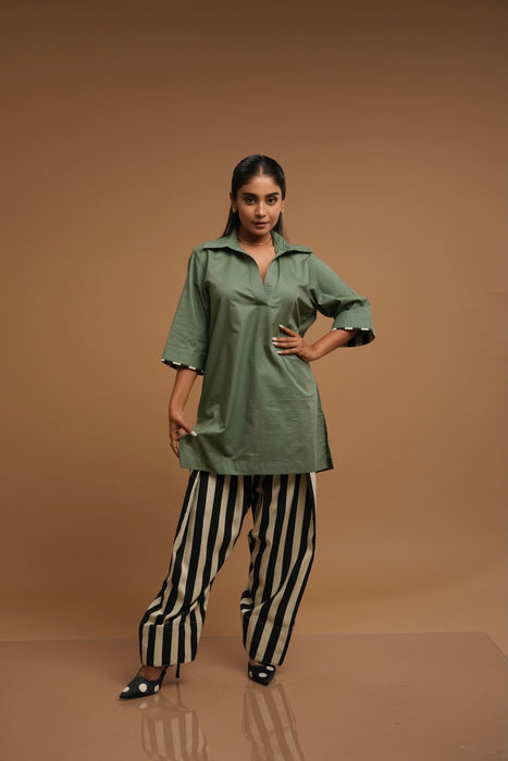 Mint Kurta/Farshi Salwar Set