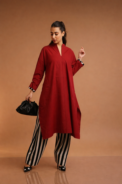 Rose Kurta/Farshi Salwar Set
