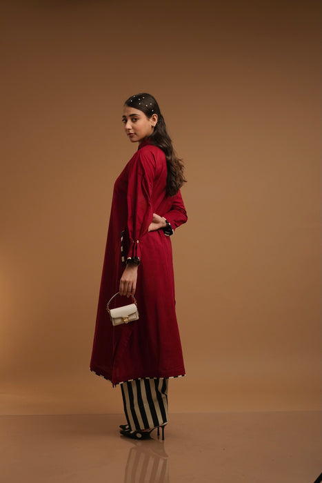 Cherry Kurta/Farshi Salwar Set