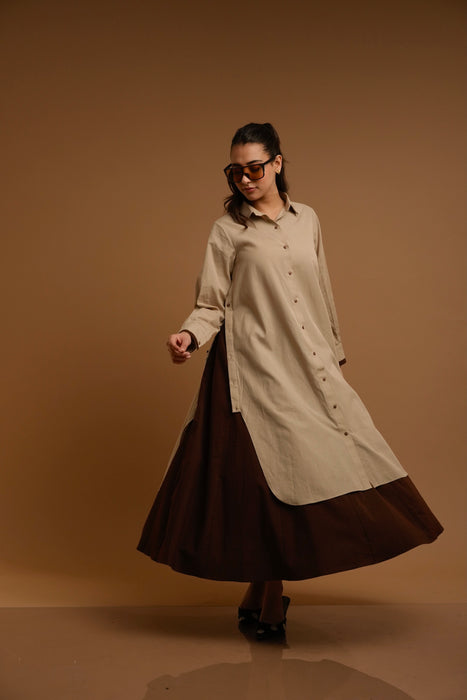 Cafe Crème Shirt/Skirt Set