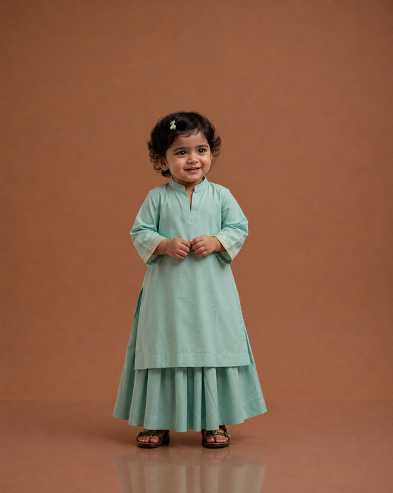 Mini - Blue Kurta Set