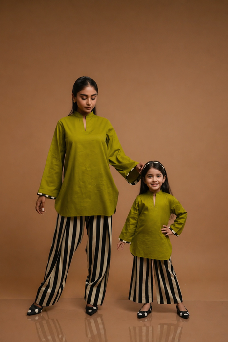 Mama & Mini - Fern Kurta/Farshi Salwar (Set of Two)