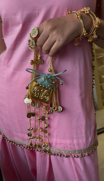 Suhag Batua - Pink/Blue