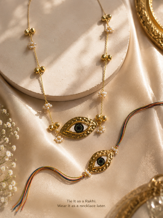Evil Eye Rakhi turned Pendant