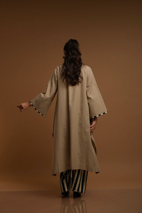 Cappuccino Kurta/Farshi Salwar Set