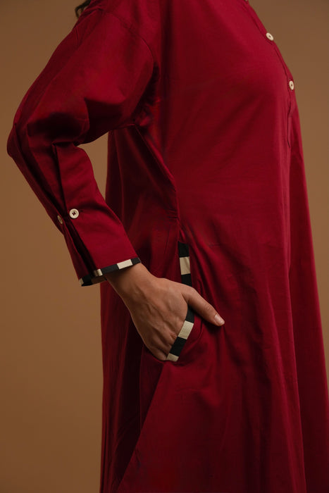 Cherry Kurta/Farshi Salwar Set