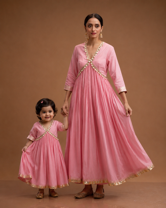 Mama & Mini - Gulabi Anarkali