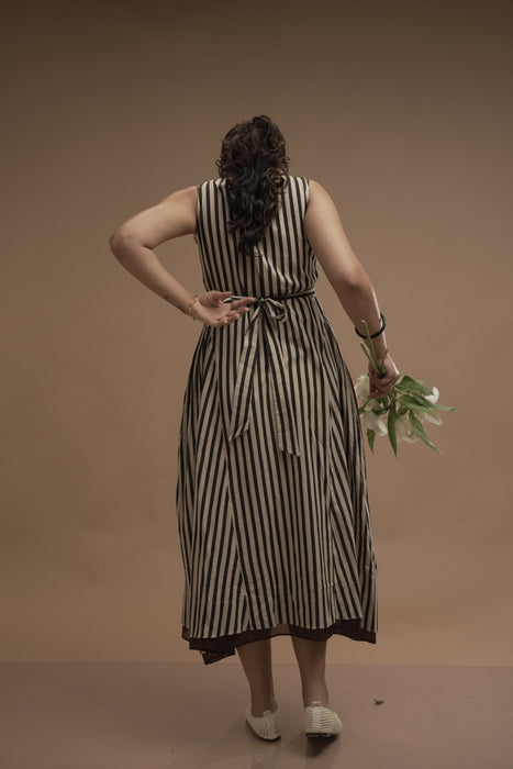 Mama & Mini - Sand stripes dress