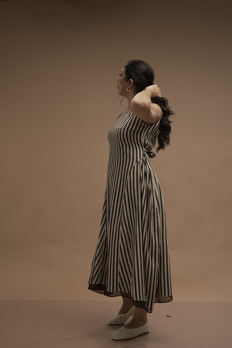 Mama & Mini - Sand stripes dress