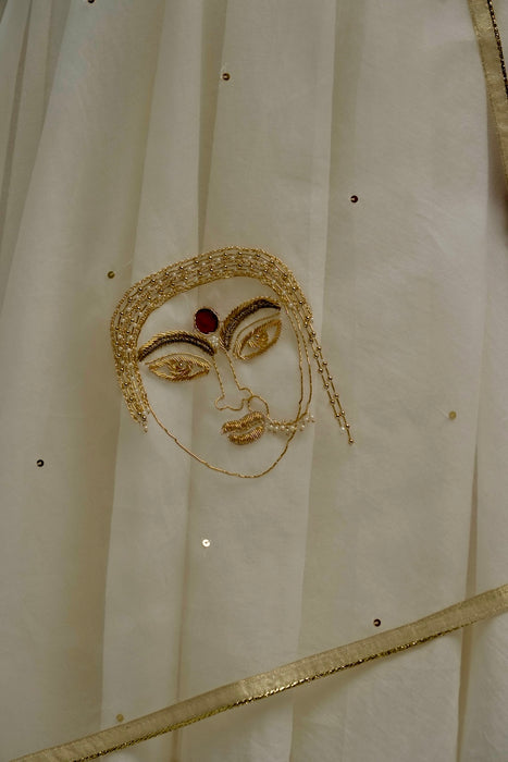 Devi Dupatta - White