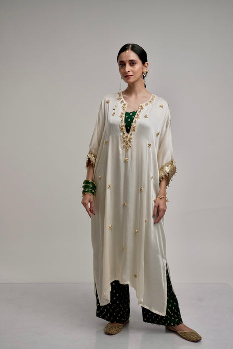 Baag Kurta- Dark Green (Set of three)